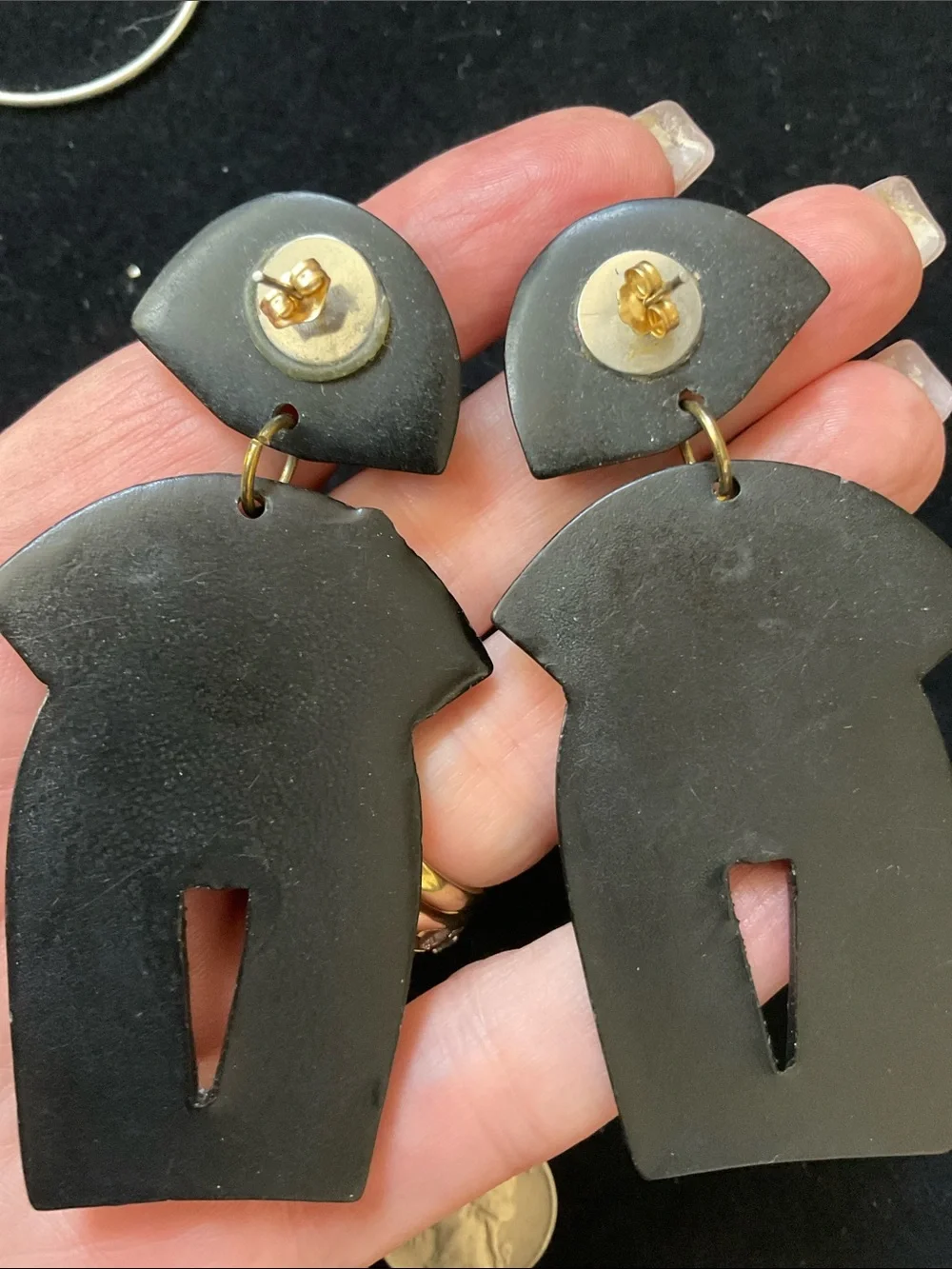 Vintage 80’s statement earrings